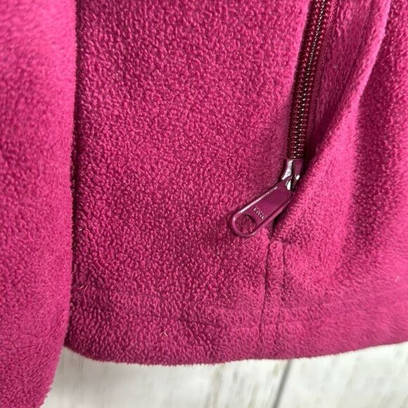 Columbia Pink Gray Fleece Full Zip Outdoor Trail Jacket Womens M Gorpcore Hiking - Picture 9 of 15
